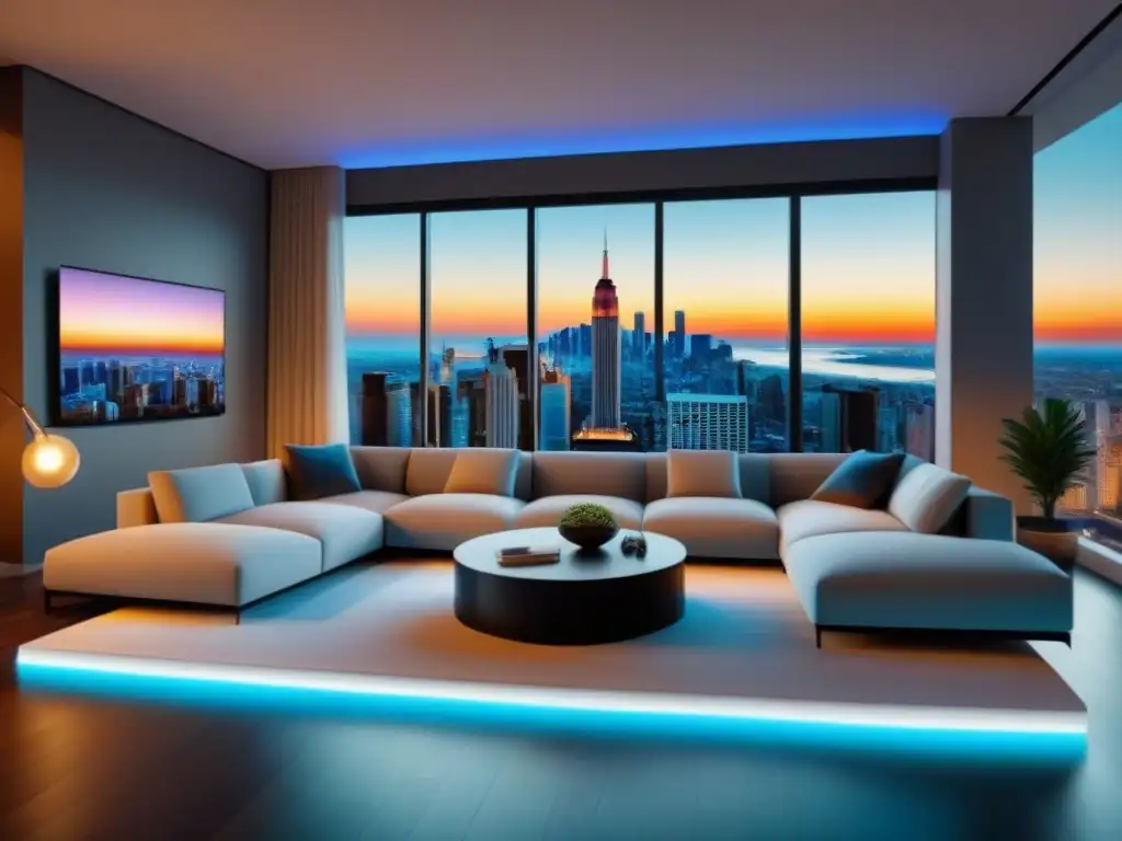Realidad aumentada: lujo inmersivo en apartamento futurista 3D Una visión futurista de la Realidad Aumentada en inmobiliario internacional