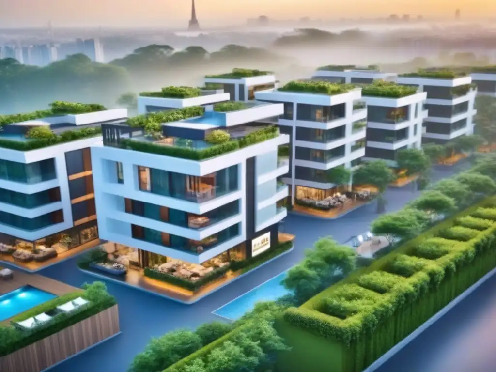Desarrollo inmobiliario de lujo: vista aérea impresionante Vista aérea impresionante de Desarrollos Inmobiliarios Integrados para inversores