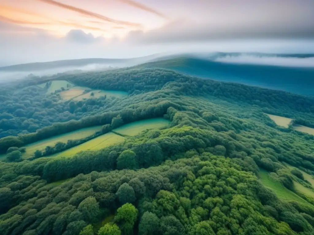 Inversión en tierras vírgenes: expansión natural para desarrollo Vista aérea impresionante de terrenos sin desarrollo rentabilidad comparativa bajo cielo azul