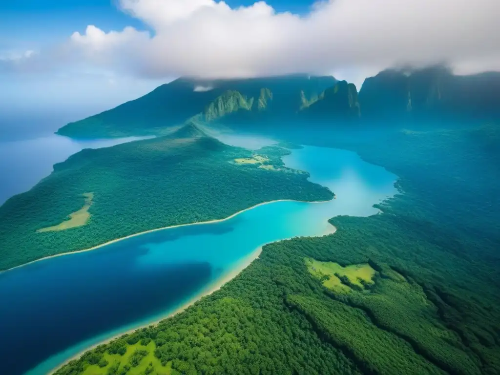 Increíble paisaje virgen para desarrollo inmobiliario Vista aérea de paisaje virgen con potencial para estrategias mercado inmobiliario internacional