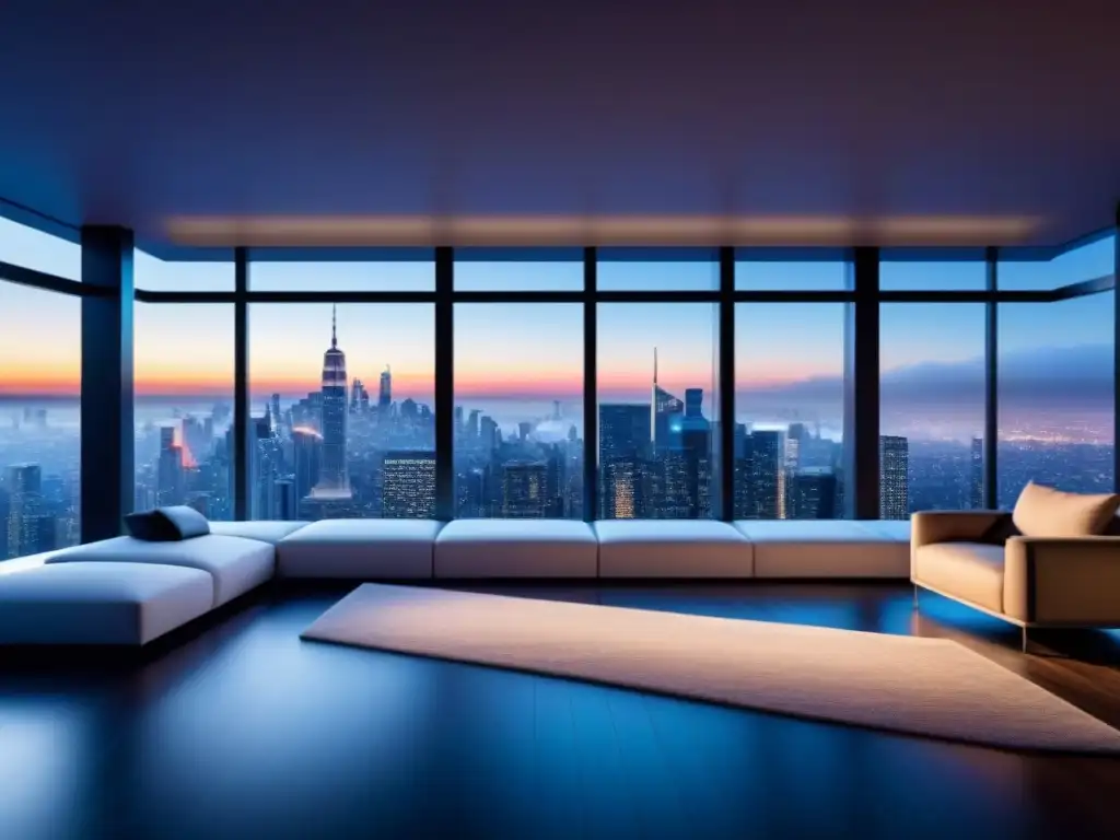 Smart home 8k: Futuro y tecnología IoT en la arquitectura moderna Vista de una casa inteligente futurista con IoT y diseño moderno, destacando inversiones inmobiliarias internacionales con IoT