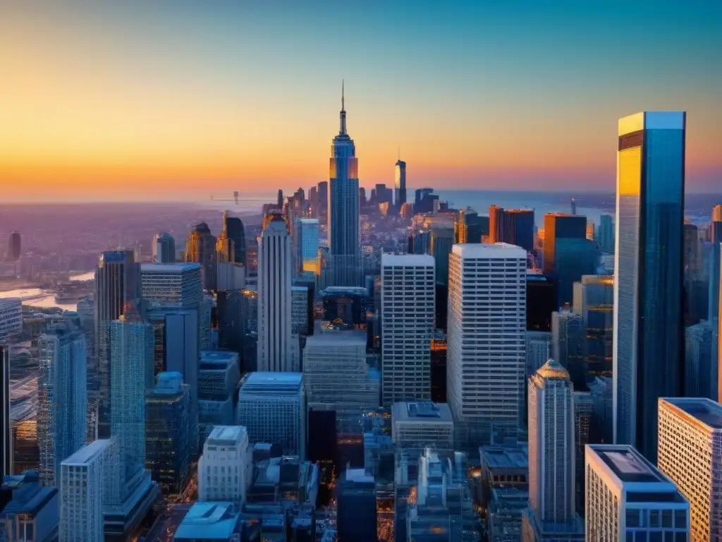 Skyline urbano: impacto de políticas gubernamentales en inversión inmobiliaria internacional Vista de ciudad bulliciosa, reflejando el impacto de políticas en inversión inmobiliaria internacional