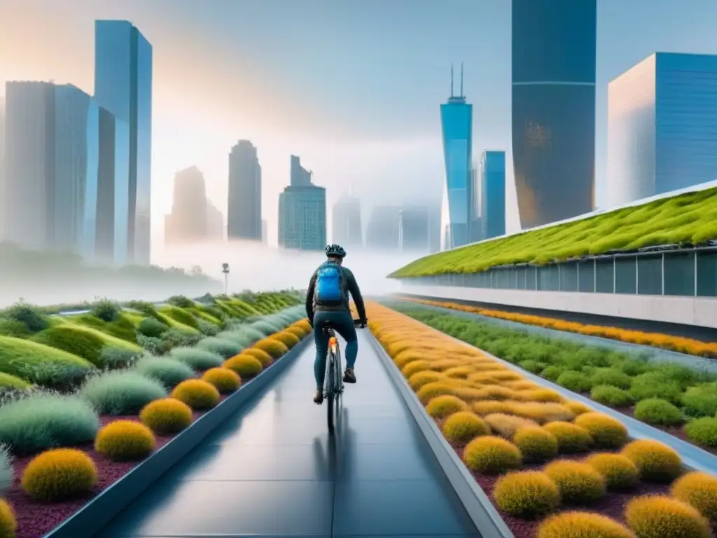Metrópolis sostenible: arquitectura moderna y comunidad diversa conviven en equilibrio Vista de una ciudad sostenible con políticas urbanas, habitantes felices y arquitectura moderna