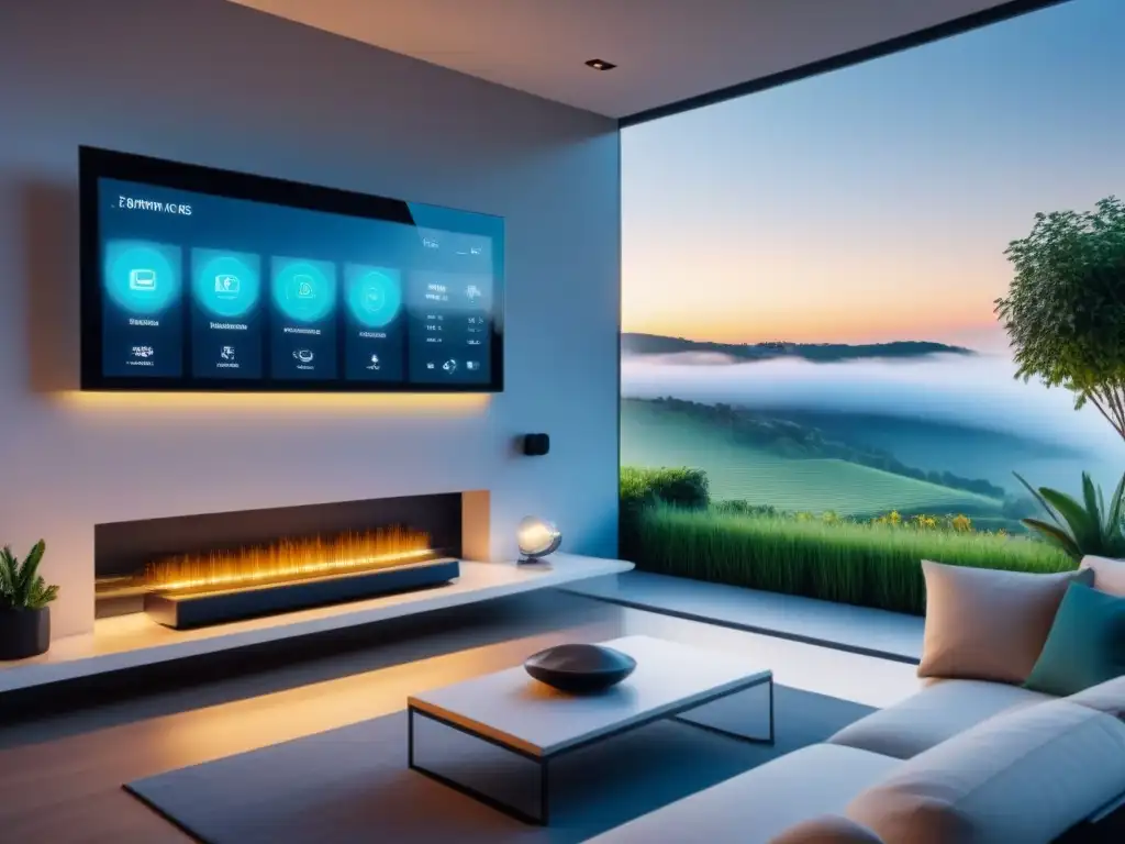 Hogar inteligente futurista: 8k detallado y ultramoderno Vista detallada de una casa inteligente futurista para inversores globales del mercado inmobiliario