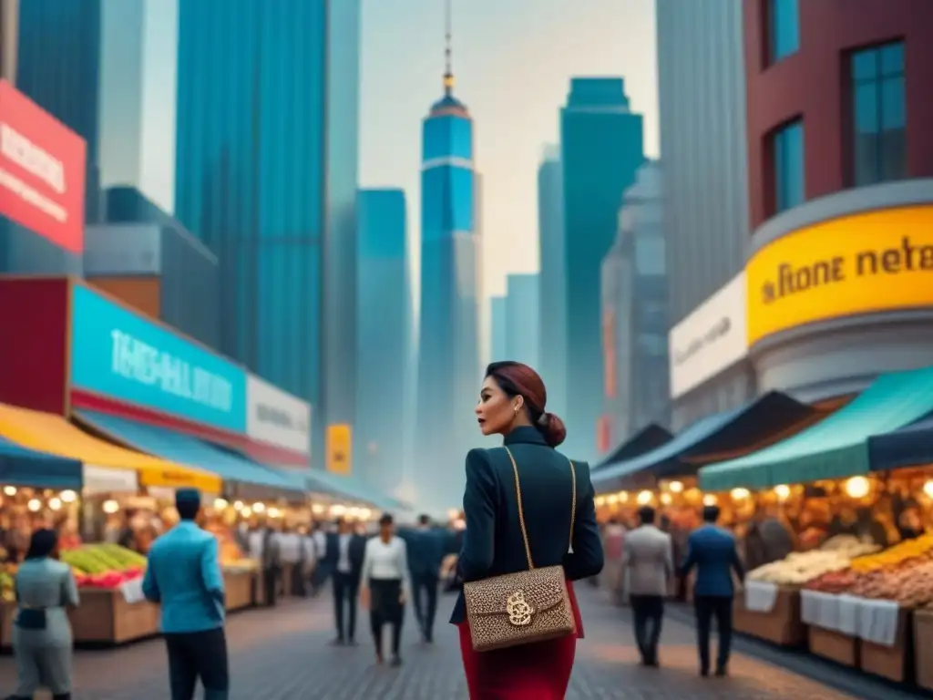 Dualidad urbana: mercado consolidado vs Vista detallada de una ciudad con contrastes en mercados inmobiliarios, ideal para estrategias de inversión inmobiliaria internacional
