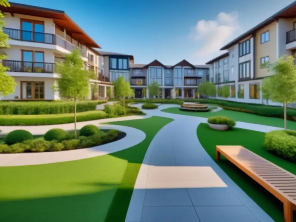 Retiro de lujo: comunidad tranquila y moderna para adultos mayores Vista detallada de lujo en comunidad de jubilados, mercado inmobiliario internacional comunidades senior