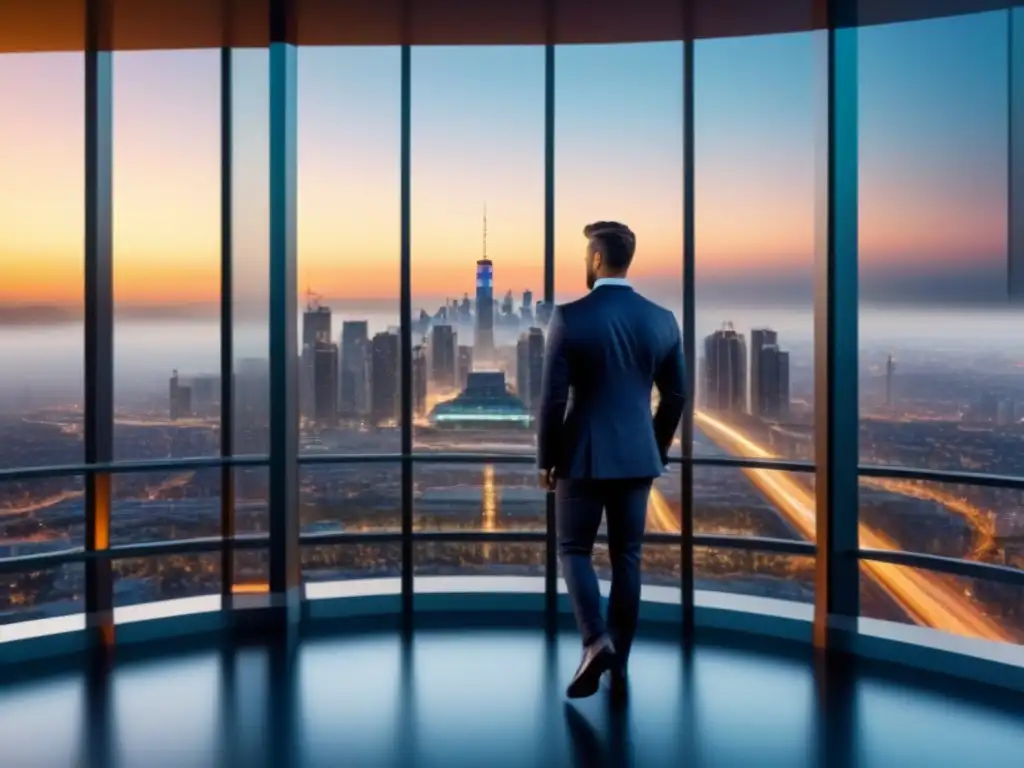 Arquitectura futurista en Norteamérica: diseño 3D ultradetallado Vista impresionante de diseño arquitectónico futurista en Norteamérica con tecnología 3D para construcción inmobiliaria