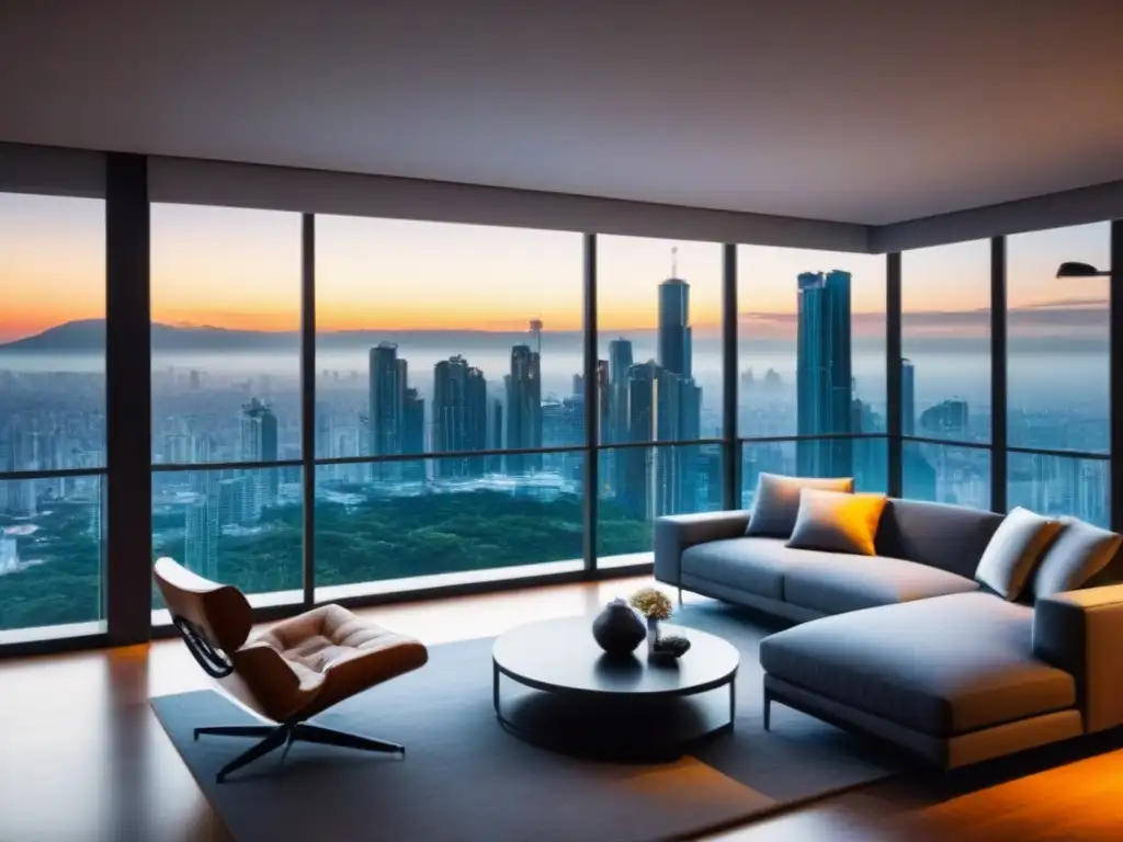 Edificio de lujo en ciudad latinoamericana: sofisticación urbana Vista impresionante de edificio moderno en ciudad latina con oportunidades para negociar compra propiedades América Latina