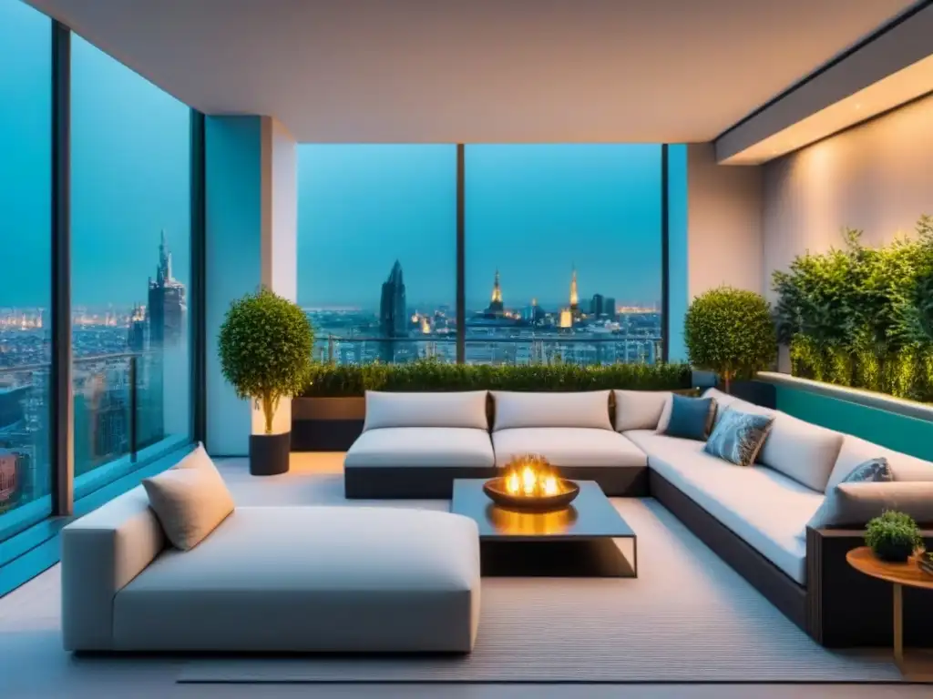 Edificio de lujo con vistas urbanas: inversión tras Brexit Vista moderna desde lujoso edificio de apartamentos con diseño sofisticado y terraza elegante, simbolizando oportunidades de inversión inmobiliaria internacional en medio del impacto financiero de Brexit