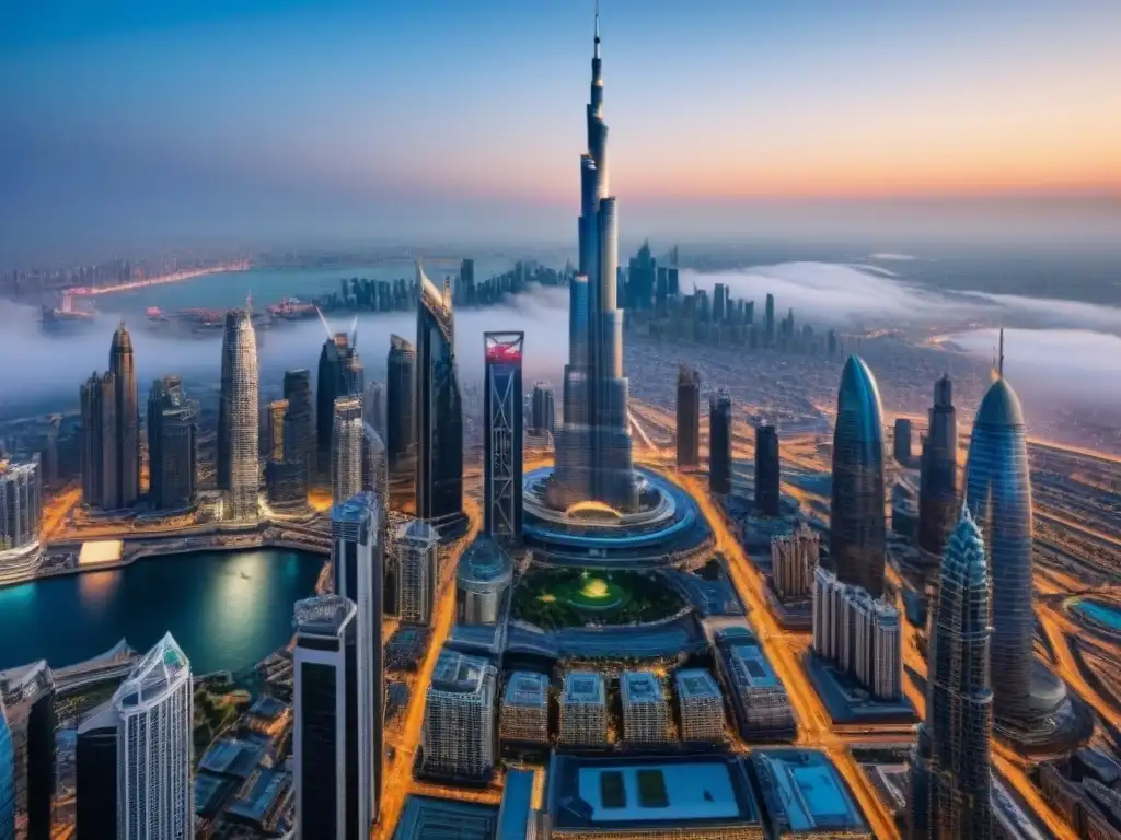 Horizontes urbanos globales: diversidad arquitectónica en alta resolución Vista panorámica de ciudades globales con beneficios fiscales inmobiliarios internacionales