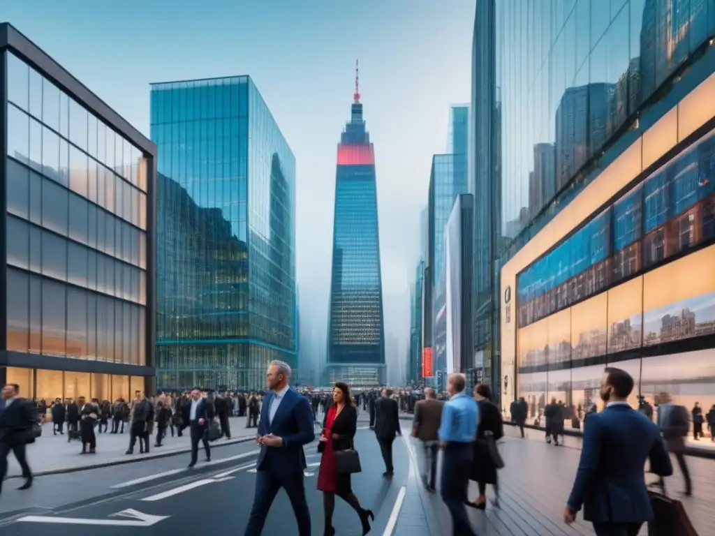 Contrastes urbanos: Brexit y el mercado inmobiliario Vista urbana con arquitectura tradicional y modernos rascacielos, reflejando el impacto del Brexit en el mercado inmobiliario
