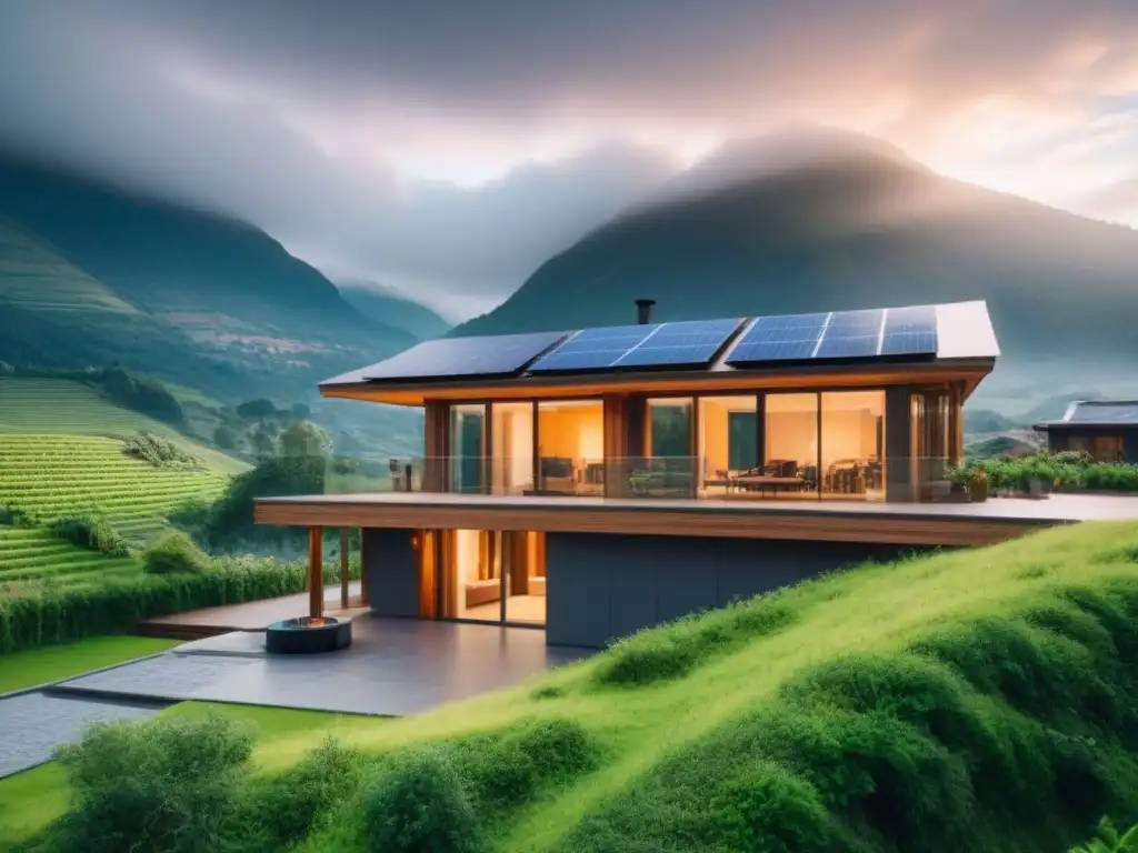 Sorprendente hogar ecológico en entorno natural diverso Vivienda ecológica con materiales naturales en distintos climas