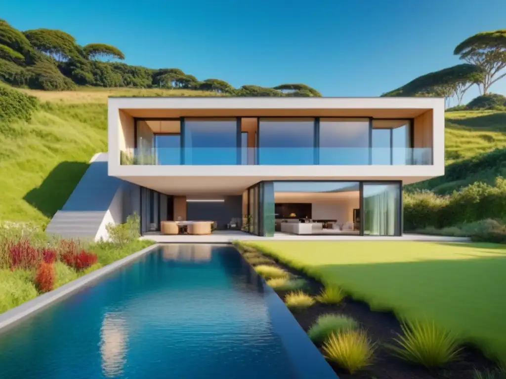 Casa ecológica moderna en armonía con la naturaleza Vivienda ecológica en armonía con la naturaleza
