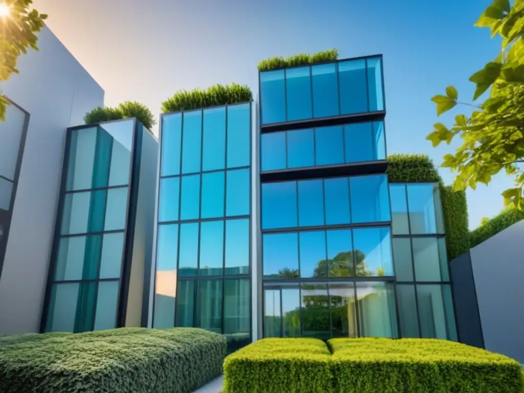 Residencia moderna y vanguardista en entorno natural Vivienda residencial moderna rodeada de naturaleza bajo cielos azules, reflejando lujo y sofisticación en un mercado con tasas de interés negativas