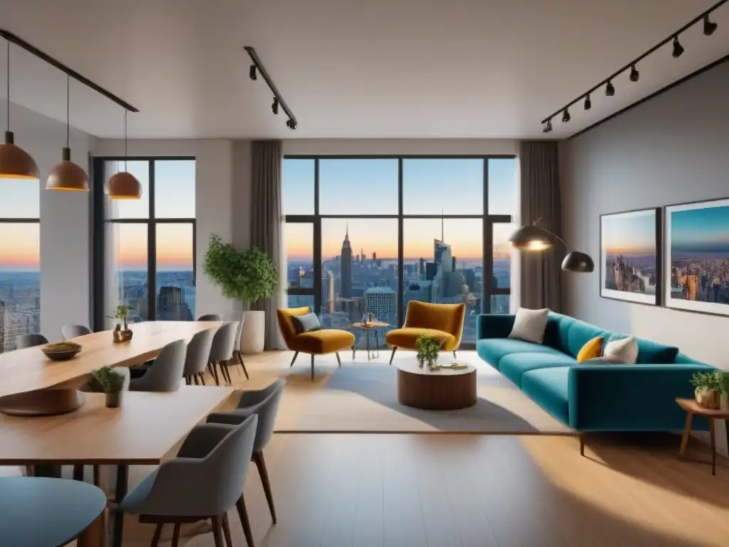Espacio coliving moderno con jóvenes profesionales Viviendas colaborativas mercado inmobiliario: Espacio de convivencia moderno y acogedor con jóvenes profesionales en una animada charla
